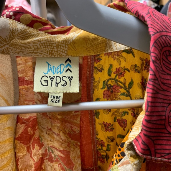 Jaded Gypsy Colorful Patchwork Top - Picture 2 of 6